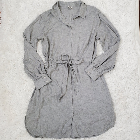 a new day Dresses & Skirts - A new day Gray Button Up Shirt Dress